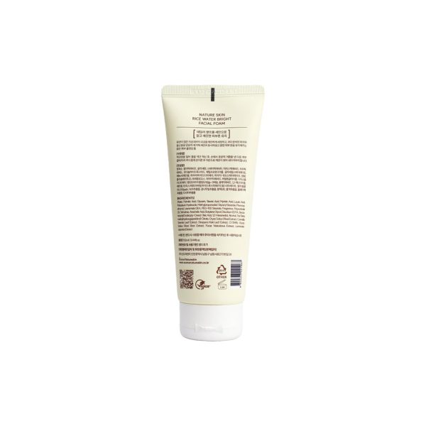 Ecorce Nature Skin Rice Water Bright Facial Foam 102ml - Image 3
