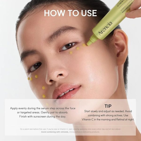 Arencia Vitamin C Booster Shot Serum with Glutathione, Niacinamide & Vitamin E – 30ml - Image 8